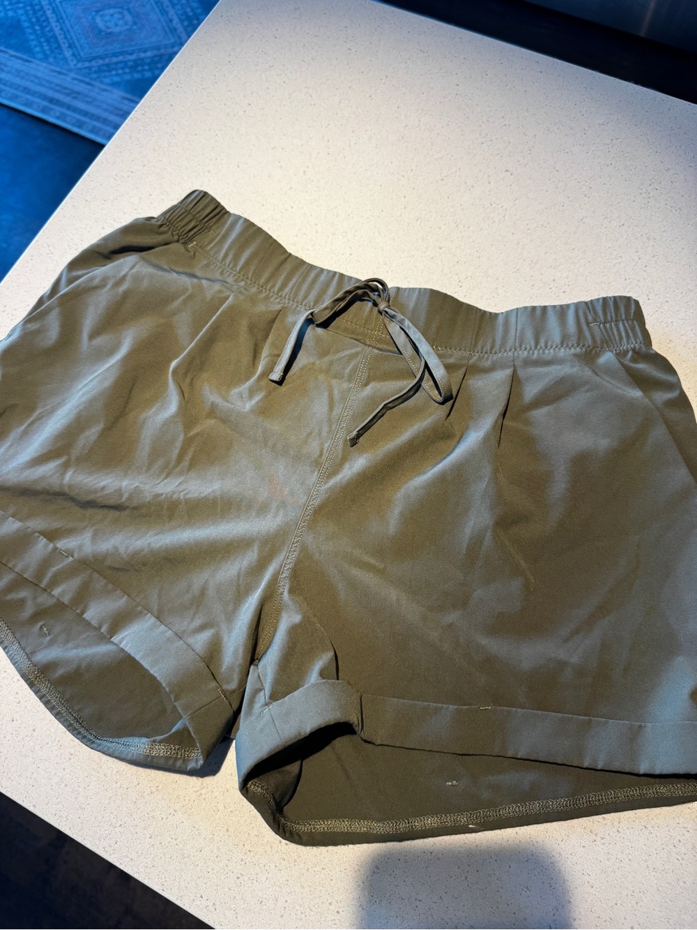 ZYIA Olive Athletic Drawstring Shorts